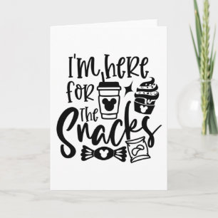 Ik ben hier voor de snacks kaart
