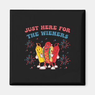 Ik ben hier voor de Wieners Funny 4th of July BB Magneet