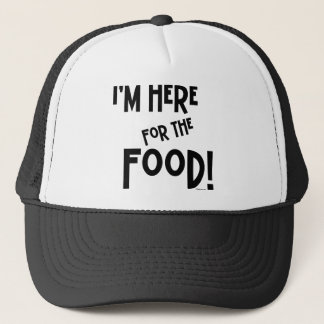 Ik ben hier voor het eten! trucker pet