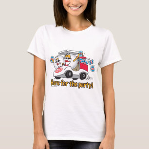 Ik ben hier voor het feest Golf Cart Girls T-shirt