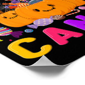 Ik ben hier voor het Snoep Fun Halloween Snoep Pa Poster (Hoek)