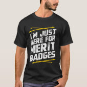 Ik ben hier voor Merit Badges - Scouting T-shirt (Voorkant)