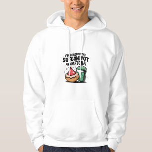 Ik ben hier voor sufganiyot en matcha Hanukkah Joo Hoodie