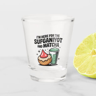 Ik ben hier voor sufganiyot en matcha Hanukkah Joo Shot Glas