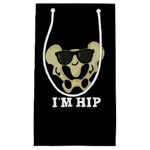 Ik ben Hip Funny Hipbone Anatomy Pun Dark BG Klein Cadeauzakje