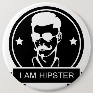 Ik ben Hipster Ronde Button 6,0 Cm