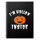 Ik ben Hollow Inside Pumkin Jack O Lantern Notitieboek (Voorkant)