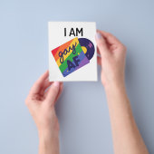 Ik ben homo in een grappige LGBT Pride Maand Flyer (Hand)