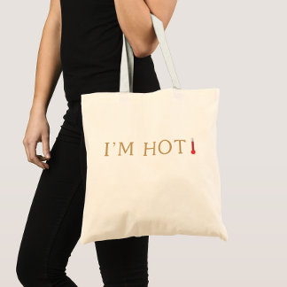 Ik ben hot grappig menopauze opvliegers tote bag