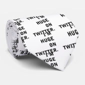 Ik ben Hudge op Twitter Stropdas (Opgerold)