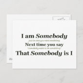 Ik ben iemand briefkaart (Voorkant / Achterkant)