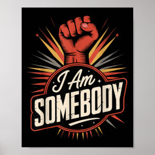 Ik ben iemand _ burgerrechten empowerment grafisch poster