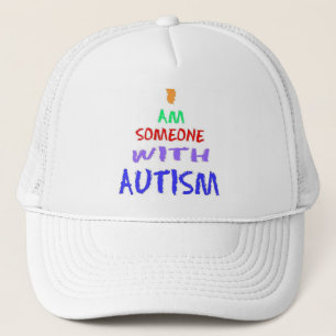 "IK BEN IEMAND MET AUTISME" (getekend) Trucker Pet