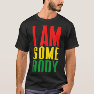 Ik ben iemand positieve bevestiging retro t-shirt