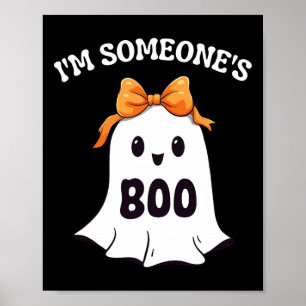Ik ben iemands Boo Funny Halloween Ghost Matching Poster