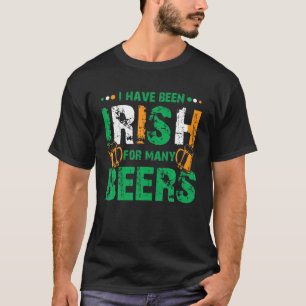 Ik ben Ier geweest voor veel bieren, grappig St Pa T-shirt