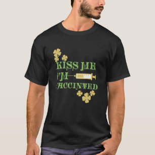 Ik ben Iers en gevaccineerd St. Patrick's Day T-shirt