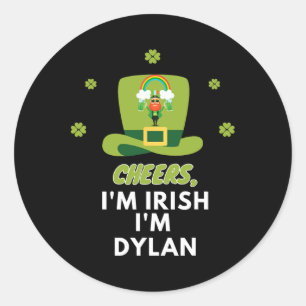 Ik ben Iers, ik ben Dylan Ronde Sticker
