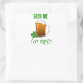 Ik ben Iers Rechthoekige Sticker (Tas)