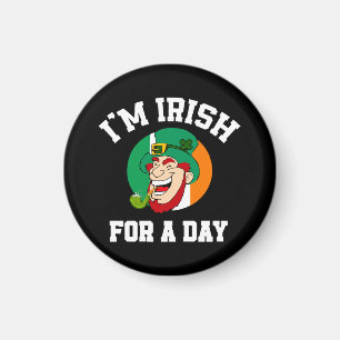 Ik ben Iers voor een dag Saint Patricks dag shamro Magneet