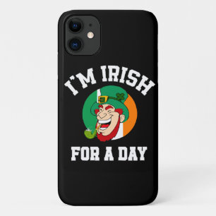Ik ben Iers voor een dag Saint Patricks day shamro iPhone 11 Hoesje