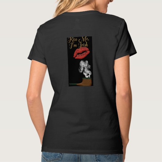 Ik ben Ierse lippen en pijp St Patrick T-shirt (Achterkant)