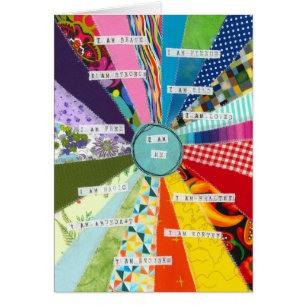 Ik ben ik - Positive affirmations wenskaart