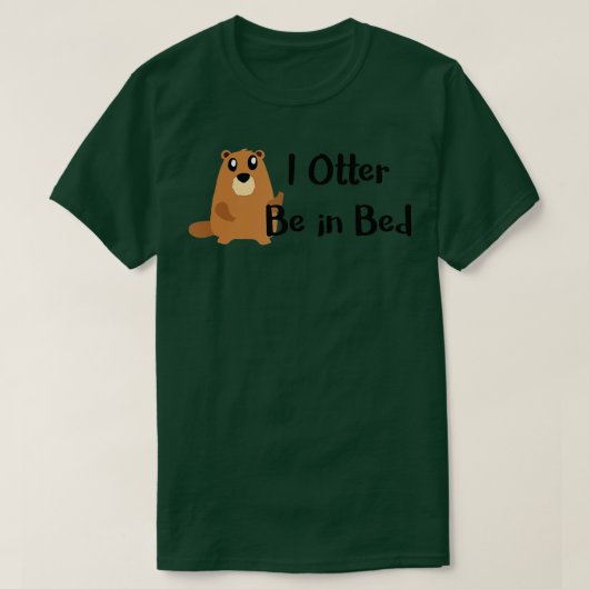 Ik ben in bed, grappig slapen, Joke, pun Gift T-shirt (Design voorkant)