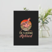 Ik ben in bedwang in 2022 Funny Flamingo Lover Ret Kaart (Staand voorkant)