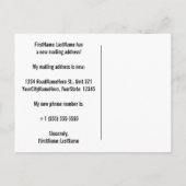 "Ik ben in beweging!" Wijziging van het Briefkaart (Achterkant)