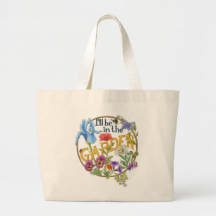 Ik ben in de canvas tas van de tuin