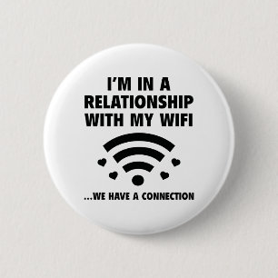Ik ben in een Relatie Ronde Button 5,7 Cm