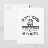 Ik ben in fitness briefkaart (Voorkant / Achterkant)