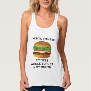 Ik ben in Fitness Burger Tanktop