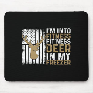 Ik ben in Fitness Deer in mijn vriesapparaat Deer  Muismat