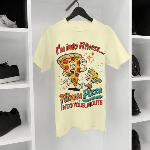 Ik ben in Fitness Fit'ness Pizza in mijn mond Tri-Blend Shirt