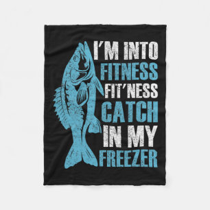 Ik ben in Fitness Funny Gevist Visser Mannen Tiene Fleece Deken