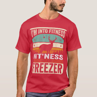 Ik ben in fitness herten diepvries grappige vader  t-shirt