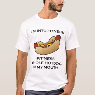 Ik ben in Fitness Hot Dog T-shirt