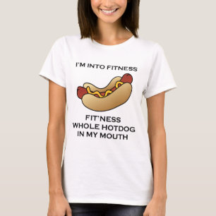 Ik ben in Fitness Hot Dog T-shirt