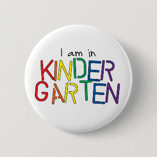 Ik ben in Kindergarten Ronde Button 5,7 Cm