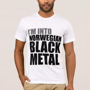 Ik ben in Noors zwart metaal T-shirt