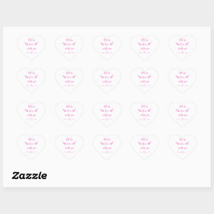 Ik ben in orde met je grappige idee voor schattige hart sticker