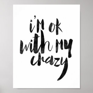 Ik ben in orde met m'n gekke poster