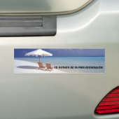 IK BEN IN PROVIDENCIALES. BUMPERSTICKER (Op auto)