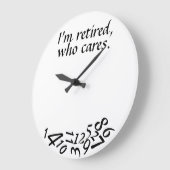 ~ Ik ben in ruste, die om~ WALL CLOCK geeft, AANGE Grote Klok (Hoek)