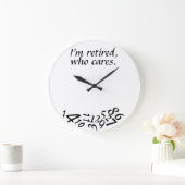 ~ Ik ben in ruste, die om~ WALL CLOCK geeft, AANGE Grote Klok (Huis)