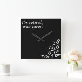 ~ Ik ben in ruste, die om~ WALL CLOCK geeft, AANGE Vierkante Klok (Huis)