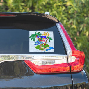 Ik ben in ruste. Elke dag is zaterdag Sticker