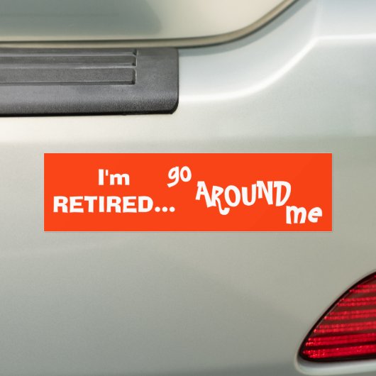Ik ben in ruste en ga me om bumpersticker (Op auto)